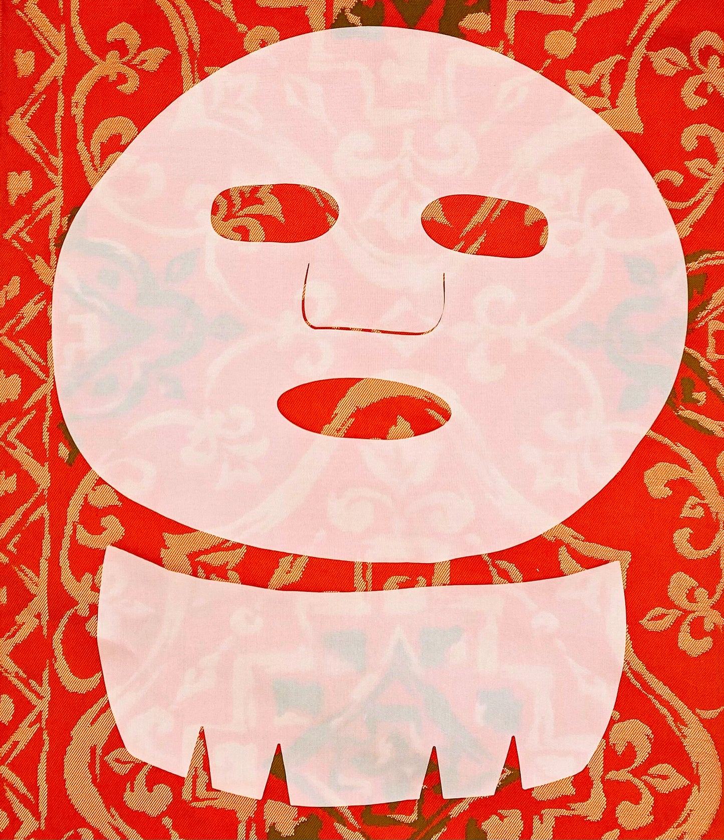 Silk face mask and neck & chest sheet combo