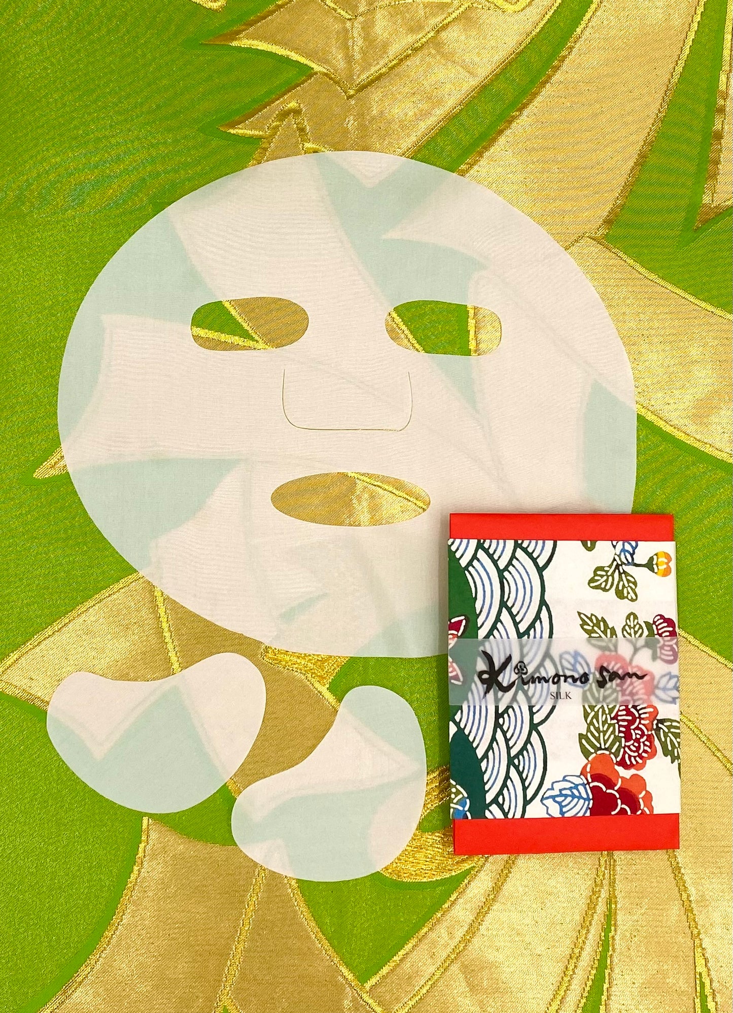 Silk face and under eye masks combo